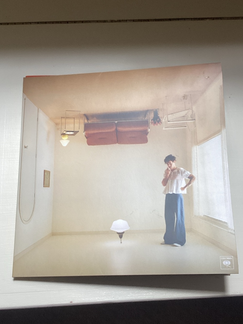 Vintage Harry Styles album cover and record.